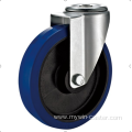 100mm European industrial rubber swivel caster without brake